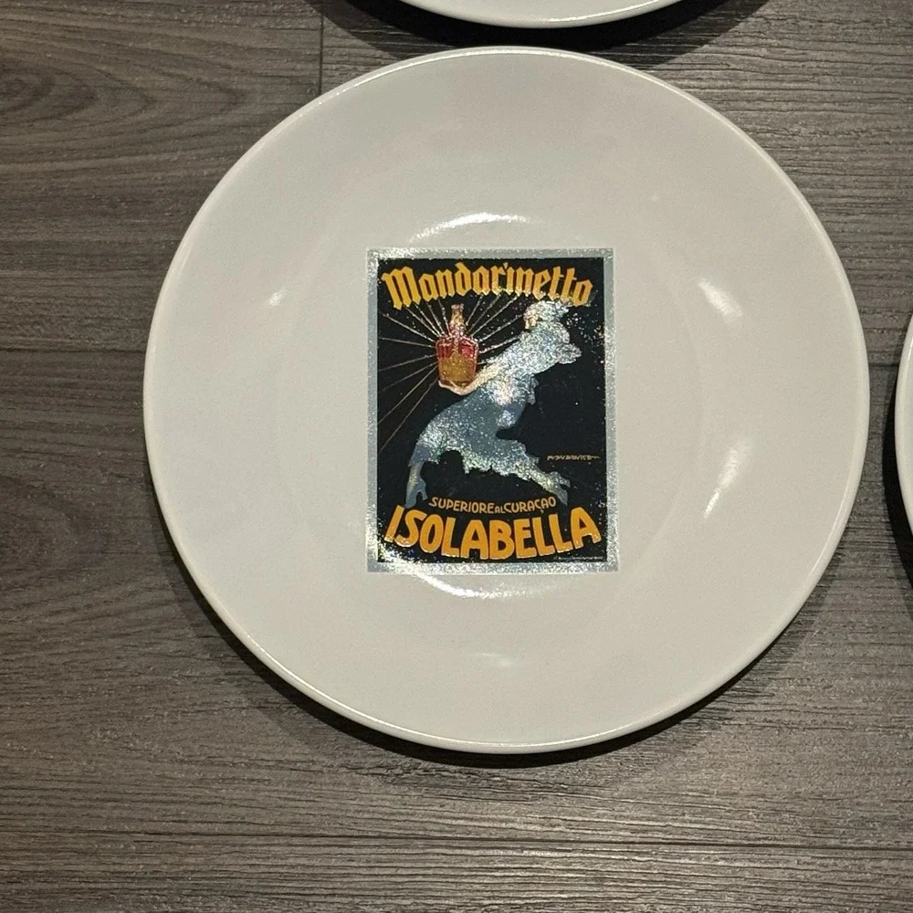 Pottery Barn Vintage Cocktail SALAD PLATE 8